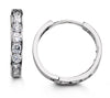 White Gold Cubic Zirconia Huggie Earring Bella