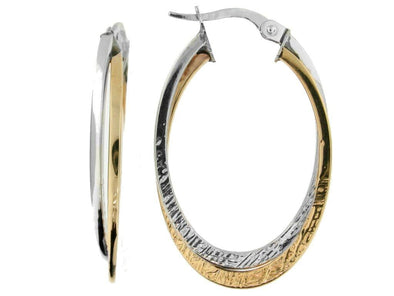 White Gold Hoop Earring