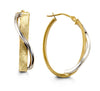 Yellow Gold Hoop Earring