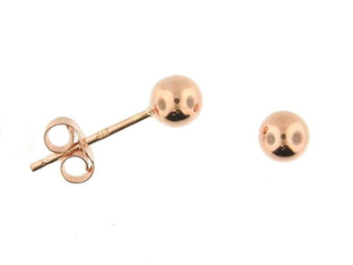 Rose Gold Ball Earrings.