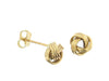 Yellow Gold Love Knot Stud Earring