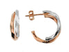 Two Tone Hoop Earrings.