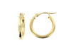 Yellow Gold Hoop Earrings.