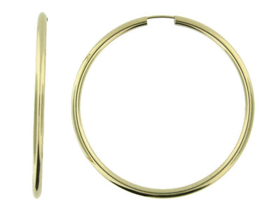 Yellow Gold Superflex Hoop Earrings.