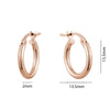 Rose Gold Hoop Earrings.