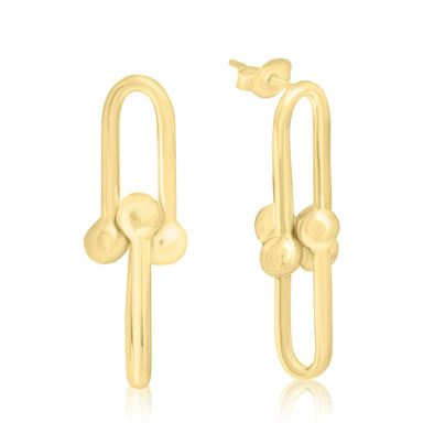 Yellow Gold Drop Earrings.