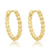 Yellow Gold Hoop Earrings.