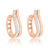 Rose Gold Huggie Earrings.