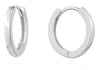 White Gold 1.6MM x 14MM Huggie Earrings.