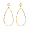 Yellow Gold Pear Shaped Drop Earrings.