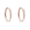 Rose Gold Huggie Earrings.