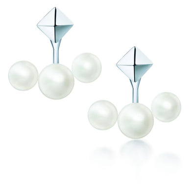 Sterling Silver Pearl Stud Earrings and Jacket