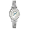 Wittnauer Ladies Silver Tone, Mesh Band Swarovski Crystal Quartz Watch