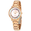 Citizen Ladies Rose Gold Tone, Stainless Steel Bracelet Diamond Dial, Mother of Pearl Dial Eco-Drive Watch -