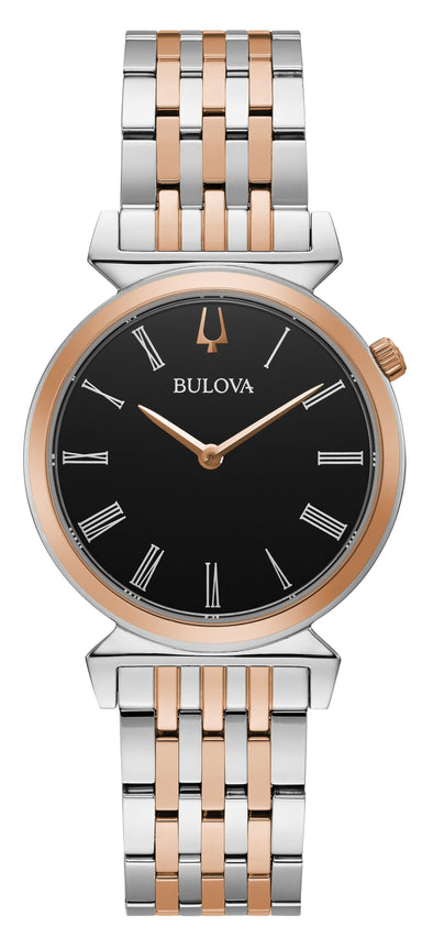 Bulova Ladies Two Tone Sapphire Crystal Quartz Watch -