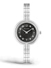 Bulova Ladies Silver Tone, Stainless Steel Bracelet Diamond Dial Quartz Watch -