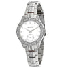 Bulova Ladies Silver Tone, Stainless Steel Bracelet Swarovski Crystal, 30m 3ATM Water Resistant Quartz Watch -