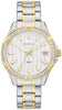 Caravelle Ladies Two Tone, Stainless Steel Bracelet Date Only, 100m 10ATM Water Resistant Quartz Watch -