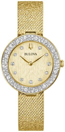 Bulova Ladies Two Tone, Stainless Steel Bracelet 30m 3ATM Water Resistant Quartz Watch -