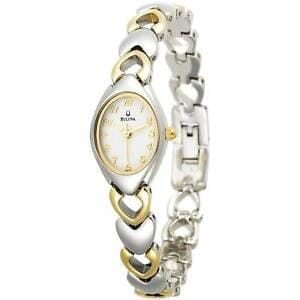 Bulova Ladies Two Tone, Stainless Steel Bracelet Quartz Watch