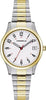 Caravelle Ladies Two Tone, Expansion Bracelet Date Only, 24 Hour Dial Quartz Watch -