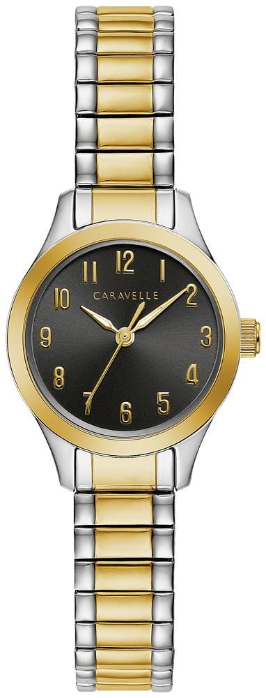 Caravelle New York Ladies Two Tone, Expansion Bracelet Quartz Watch -