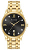 Bulova Gents Gold Tone, Stainless Steel Bracelet Diamond Dial, Date Only, 30m 3ATM Water Resistant Quartz Watch -