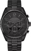 Caravelle Gents Black, Stainless Steel Bracelet Date Only, 30m 3ATM Water Resistant, 24 Hour Dial Quartz Watch