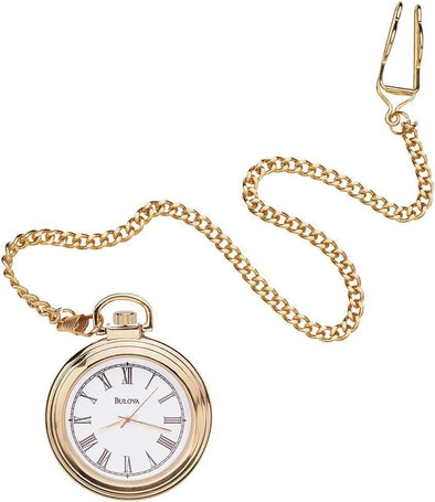 Bulova Gents Gold Tone Quartz Pocket Watch