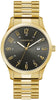 Caravelle Gents Gold Tone, Expansion Bracelet Date Only, 24 Hour Dial Quartz Watch -