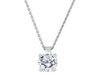 Sterling Silver Lab-Grown Diamond Drop Pendant Necklace