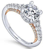 White Gold Engagement Ring. Featuring A Signature Created Lab Grown Center Diamond And Earth Mined Accent Diamonds.