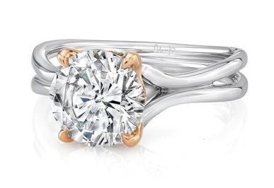 White Gold Engagement Ring. Featuring A Signature Created Lab Grown Center Diamond.