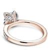 Rose Gold Engagement Ring. Featuring A Signature Created Lab Grown Center Diamond And Earth Mined Accent Diamonds.