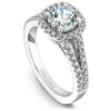 White Gold Engagement Ring. Featuring A Signature Created Lab Grown Center Diamond And Earth Mined Accent Diamonds.