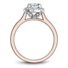 Rose Gold Engagement Ring. Featuring A Signature Created Lab Grown Center Diamond And Earth Mined Accent Diamonds.