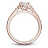 Rose Gold Engagement Ring. Featuring A Signature Created Lab Grown Center Diamond And Earth Mined Accent Diamonds.