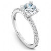 White Gold Engagement Ring. Featuring A Signature Created Lab Grown Center Diamond And Earth Mined Accent Diamonds.