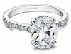 White Gold Engagement Ring. Featuring A Signature Created Lab Grown Center Diamond And Earth Mined Accent Diamonds.