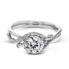 White Gold Engagement Ring. Featuring A Signature Created Lab Grown Center Diamond And Earth Mined Accent Diamonds.