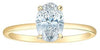 Yellow Gold Solitaire Engagement Ring. Featuring A Signature Created Lab Grown Center Diamond.