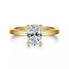 Yellow Gold Solitaire Engagement Ring.