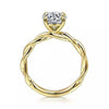 Yellow Gold Engagement Ring. Featuring A Signature Created Lab Grown Center Diamond.