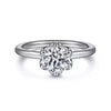 White Gold Lab-Grown Diamond Engagement Ring.