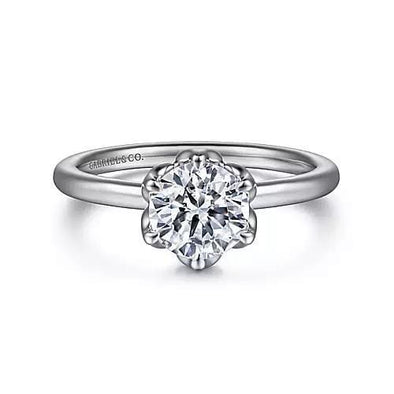 White Gold Lab-Grown Diamond Engagement Ring.