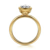 Yellow Gold Solitaire Engagement Ring. Featuring A Signature Created Lab Grown Center Diamond.