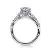 White Gold Engagement Ring. Featuring A Signature Created Lab Grown Center Diamond And Earth Mined Accent Diamonds.